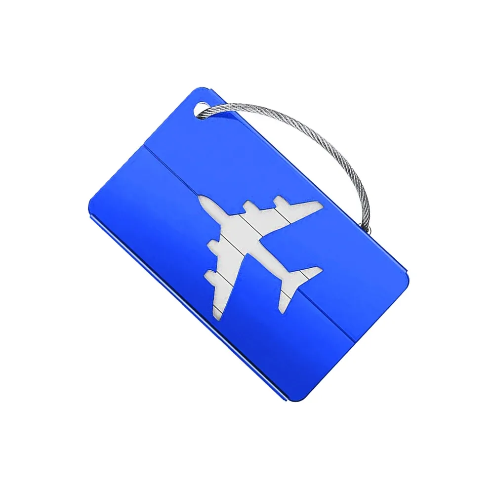 étiquette bagage métallique avion vert blanc orange kaki rose gris rouge argent violet bleu voyage identification
