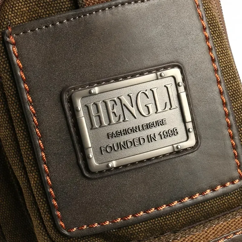 sac en toile résistant à l'usure ruil, sacs à bandoulière pour homme, sac à bandoulière décontracté pour homme, sac de voyage rétro