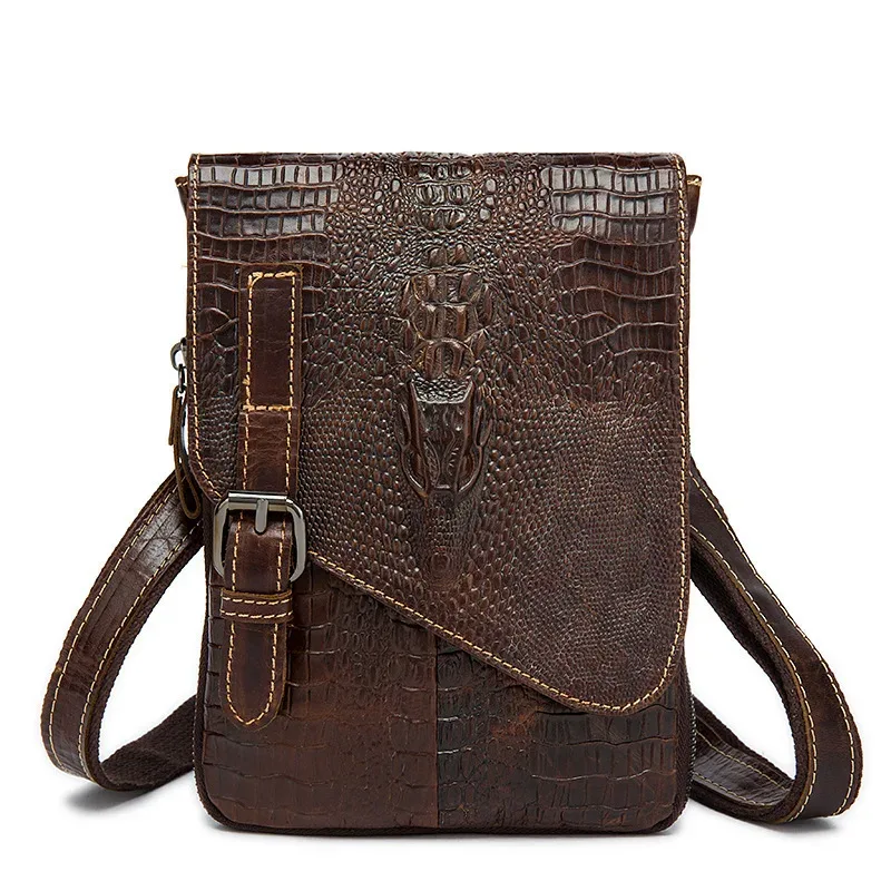 porte-documents crocodile classique en cuir véritable pour hommes, sac à main pour bureau, sac à épaule pour avocat et ipad