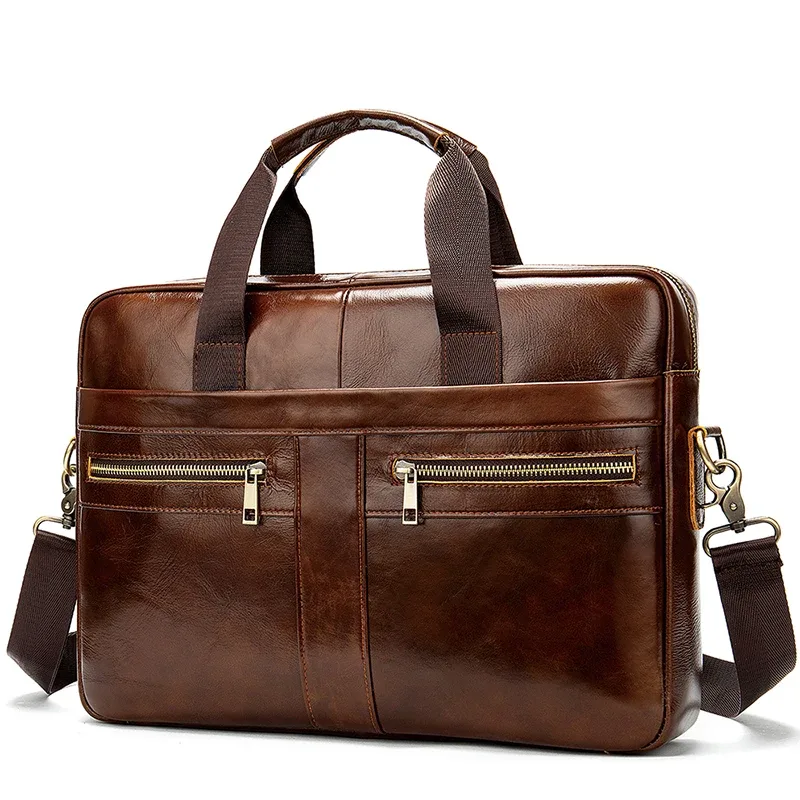 westal sac pour hommes en cuir véritable hommes porte-documents pour ordinateur portable 14 messager hommes sac en cuir portefeuille d'affaires pour document a4 7022