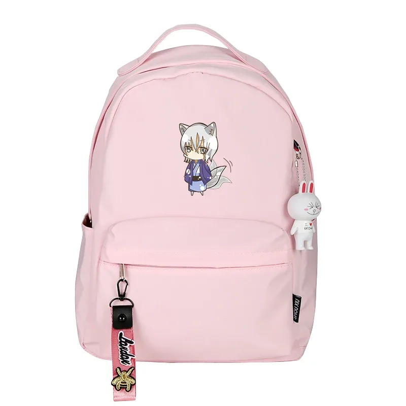 sac à dos rose kamisama kd'appareils pour femme, sac à dos tomoe, sacs d'école harajuku en nylon mignon, sac à dos de voyage pour filles, sac à dos de dessin animé ruzzak