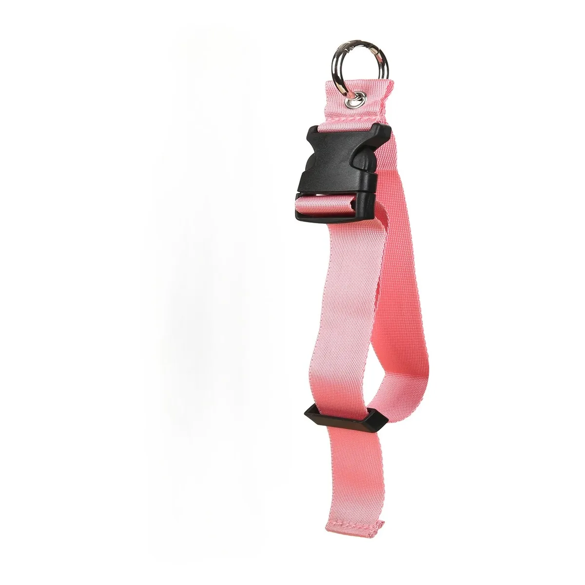 ceinture sécurité nylon boucle anneau métal antivol voyage sac dos veste pince robe randonnée chaîne sangle bleu noir