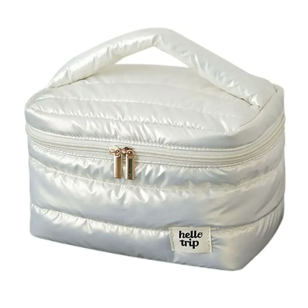 sac de maquillage grande capacité tendance, organisateur de voyage portable, trousse de toilette multifonctionnelle