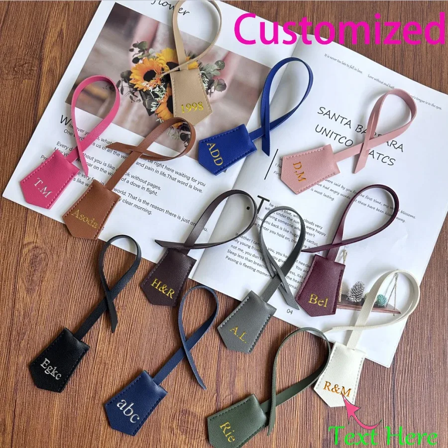 lettre personnalisable gratuite, nouveaux accessoires de sac en cuir pu, pendentif d'étiquette de bagage personnalisé multicolore, en stock pour garçons et filles