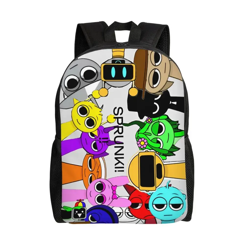 sprunki jevin drôle sac à dos décontracté léger lycée randonnée voyage sac à dos pour hommes femmes ordinateur portable sac à bandoulière