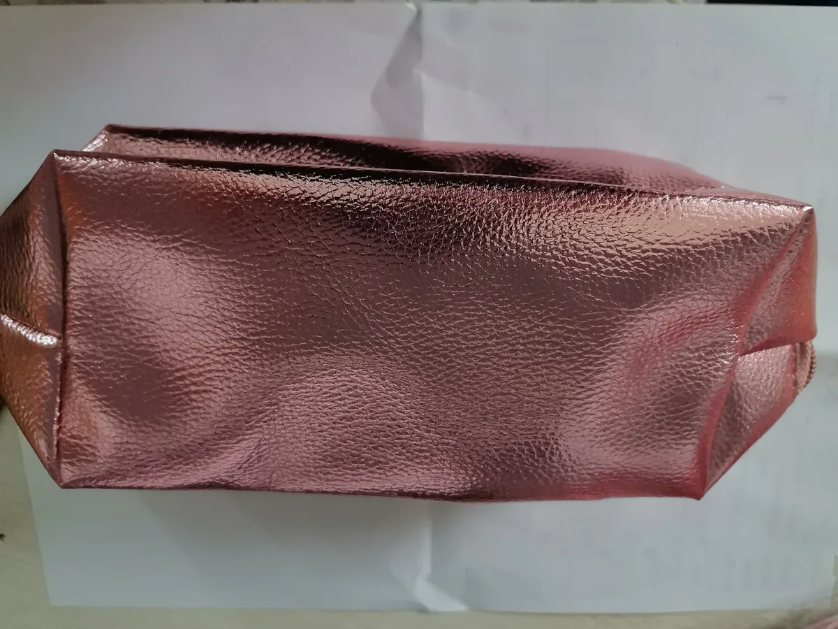 portefeuille doré à paillettes brillantes simples, sac à main cosmétique, trousse de maquillage, articles de toilette portables pour femmes, sac de rangement de soins de la peau, pochette de rangement