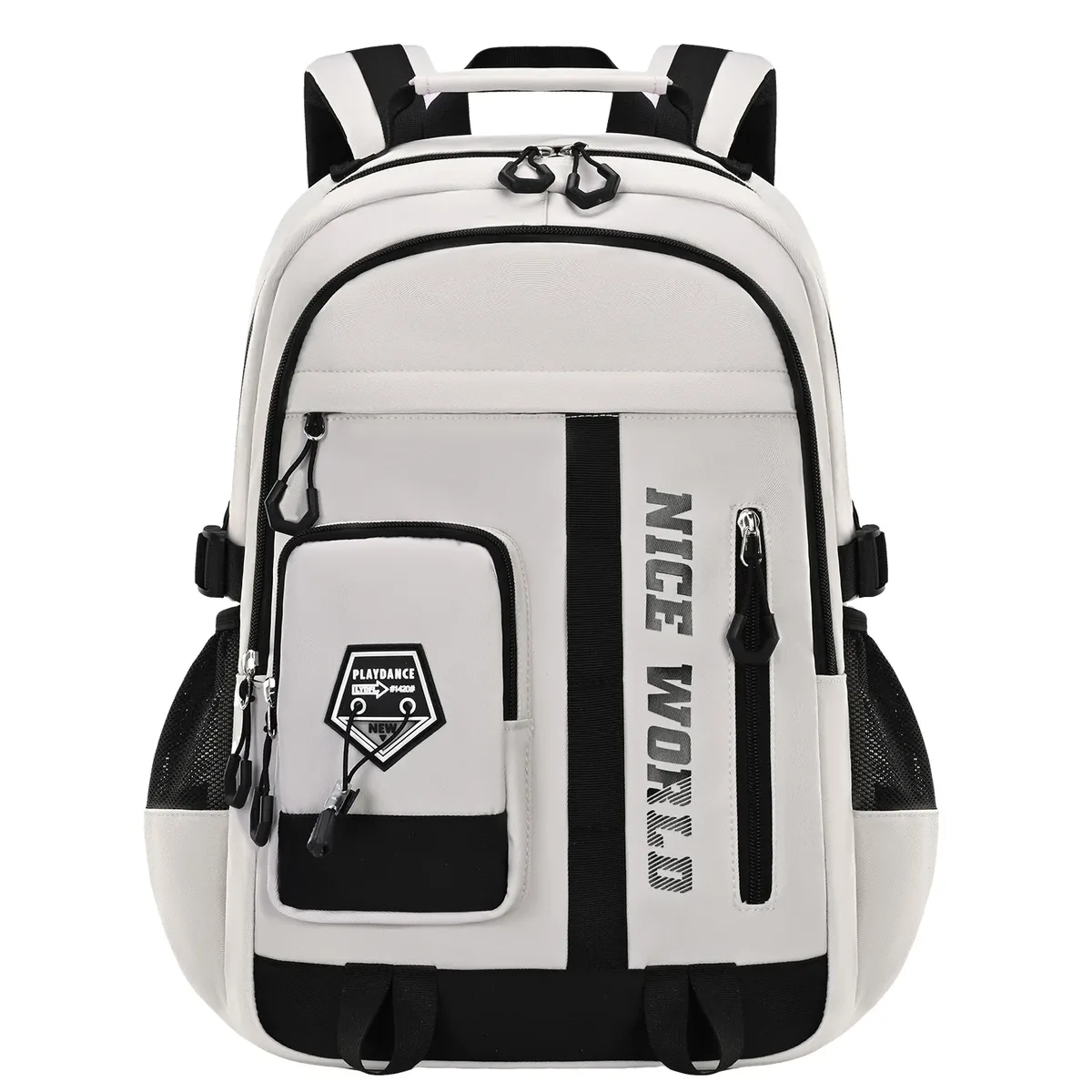 Sac à dos d'école pour adolescents, pour garçons et filles, grand sac à dos pour étudiants avec de nombreuses poches, sacs de collège et du secondaire