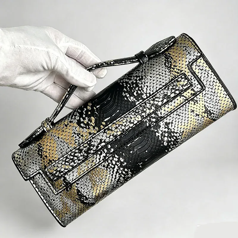 xmessun personnalisé motif d'autruche longue pochette en cuir pu sac fourre-tout de fête de haute qualité sacs à main de créateur ins sac à la mode