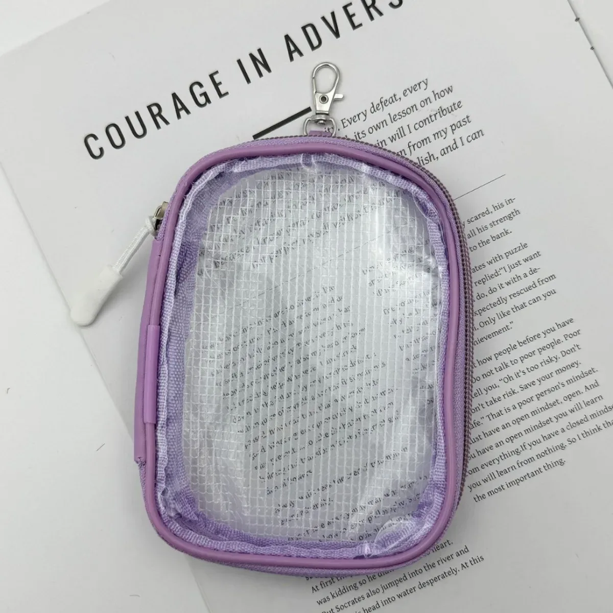 sac rangement pvc transparents motifs animaux violet noir blanc bleu rose voyage chambre bureau maquillage organisateur essentiels anti poussière modèle simple