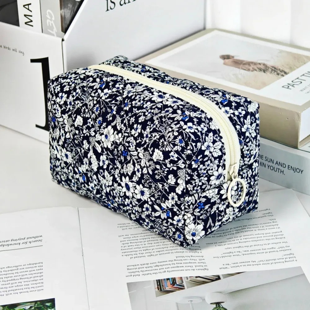 sac à cosmétiques vintage rose noir pour femmes, pochette de rangement de voyage florale pour maquillage de toilette, sac à main portable pour dames, cadeau