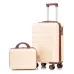 ensemble de valises de voyage en abs à roulettes avec serrure à combinaison, sac trolley tendance