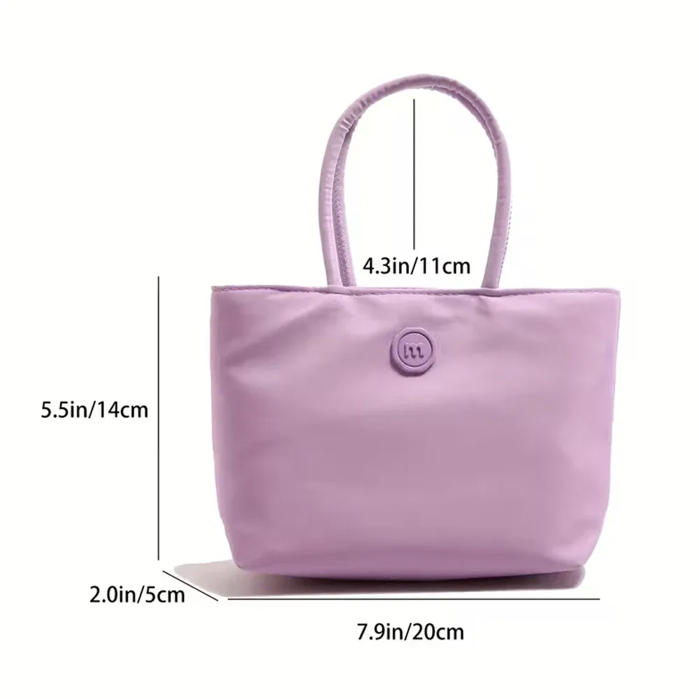 sac en nylon minimaliste de style japonais, mini sac à main mignon pour femme, sac fourre-tout portable, mini sac à main pour trajets quotidiens