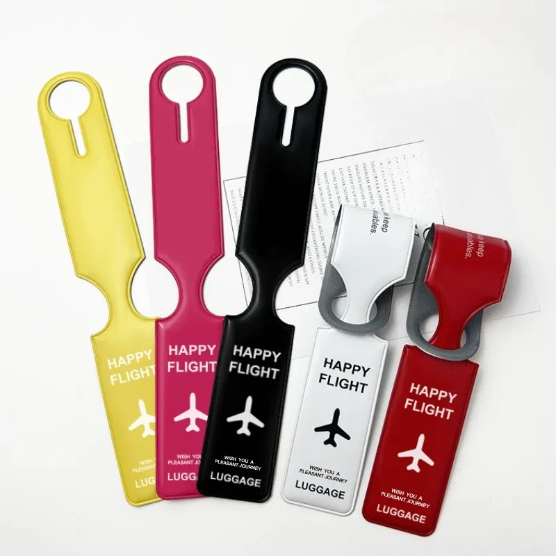 étiquettes de bagage de voyage, housses de protection pour étiquettes d'identification de valise, porte-étiquettes de bagage, étiquettes d'embarquement, étiquettes portables, accessoires de voyage tendance