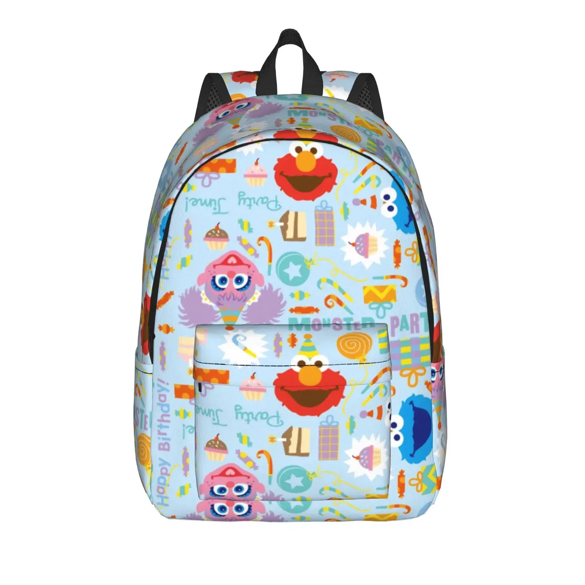 sac à dos décontracté sesames streets, durable, pour le lycée, la randonnée, les voyages, motif de faces cubiques, sac à dos de jour pour hommes et femmes, sacs en toile pour l'université