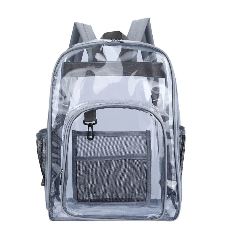 sac à dos étanche transparent unisexe, sacs à dos portables de grande capacité, sac à dos multifonctionnel pour hommes et femmes, mode simple initiée