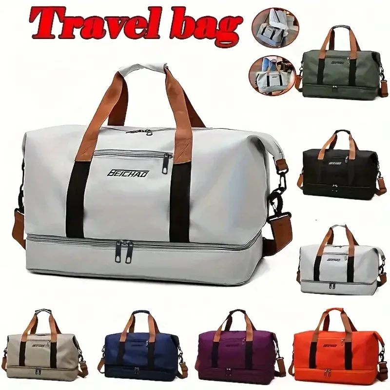 Sac de voyage Oxford de haute qualité, sac de sport portable, bandoulière amovible pour week-end, sport et déplacements professionnels