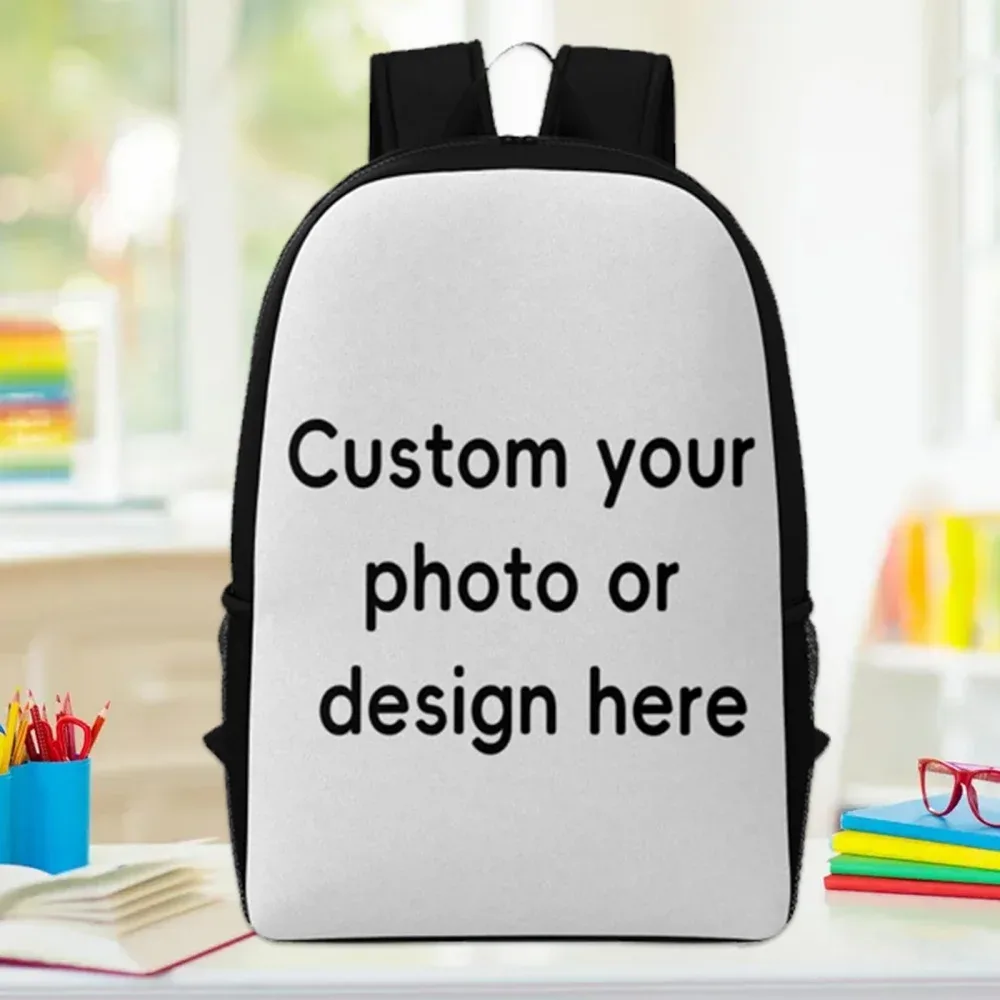 sac à dos personnalisé avec photo, personnalisez votre propre image, design, logo, grande capacité, sac à dos décontracté pour l'école, les voyages, le quotidien