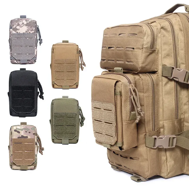 sac banane tactique molle noir pas cher pour homme, sacoche d'extérieur edc, organiseur d'outils et de gadgets, sacoche de gilet, étui pour téléphone portable