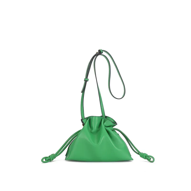 mendy en cuir véritable hobo haute qualité femmes sacs à bandoulière dame mode classique sac à main cordon mini seau sacs à bandoulière