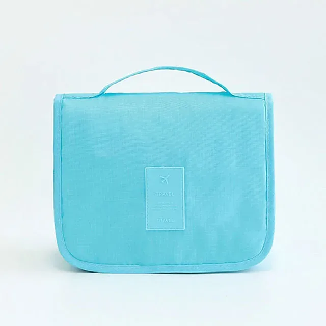 sac à cosmétiques pochette de voyage pour femmes articles de toilette imperméables organisateur de beauté dames salle de bain nécessaire sac de rangement de maquillage avec crochet de lavage