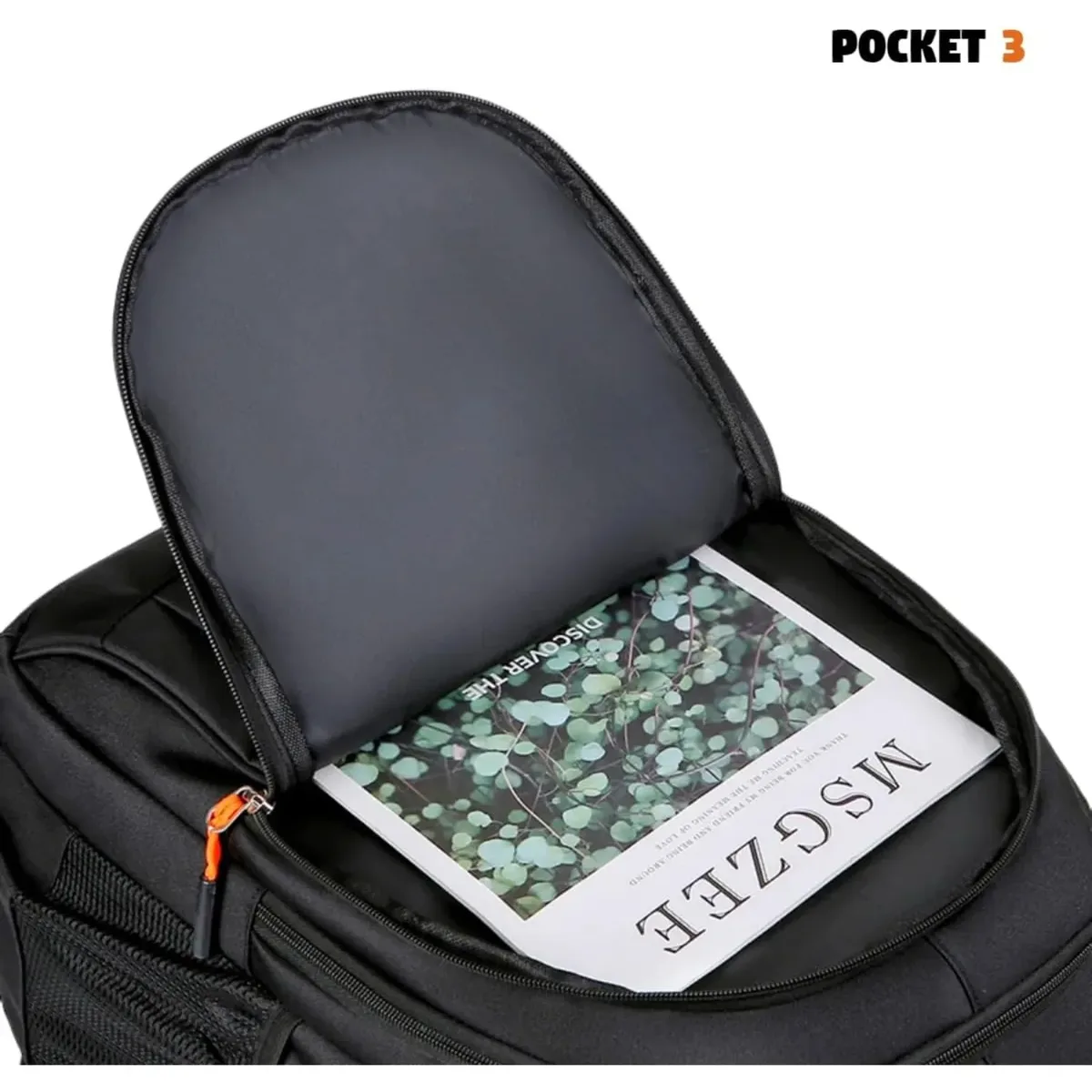 sac à dos pour ordinateur portable de 15,6 pouces avec trois grands compartiments, forte capacité de charge, supporte 45 lb, pour les trajets quotidiens et les voyages