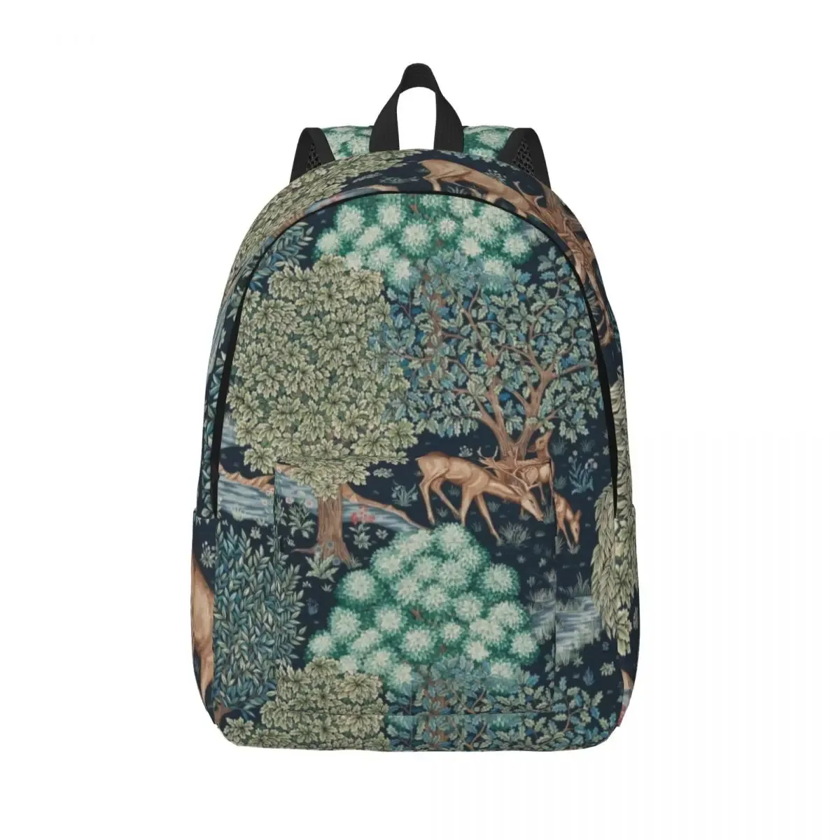 sac à dos en toile avec arbre de vie personnalisé par william instability, textile floral, école universitaire, sacs de voyage, cartable pour ordinateur portable 15"