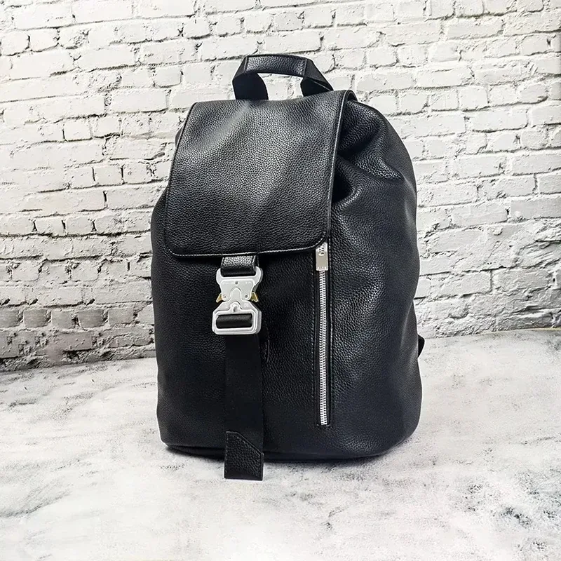 fashion street 1017 alyx 9sm sacs fermeture éclair latérale décorative fonctionnelle prise tactique cordon d'étanchéité sac à dos multifonctionnel