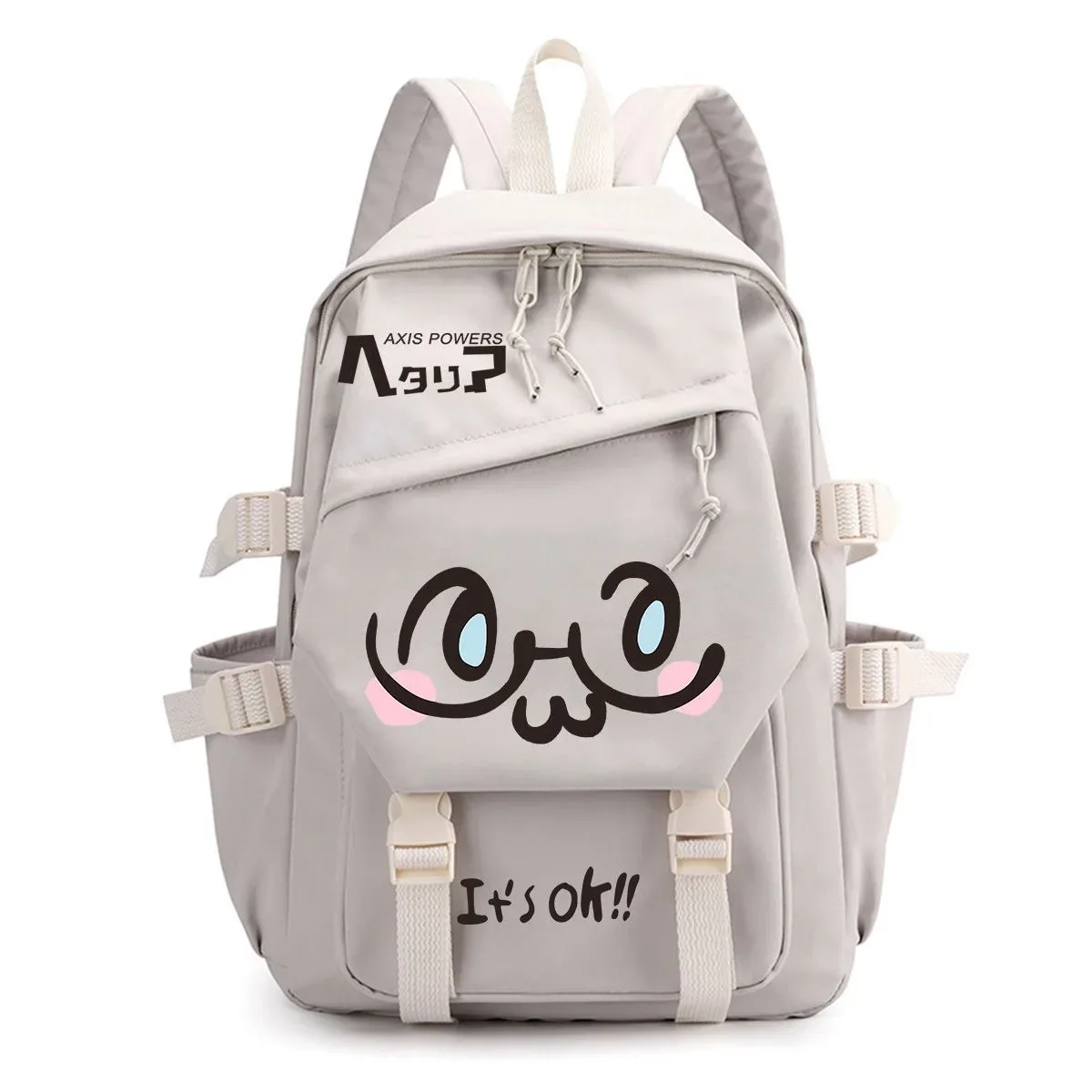 sac à dos axis power hetalia sac à dos d'école pour étudiants, imprimé de dessins animés mignons, léger, grande capacité, pour hommes et femmes, sacs à dos de voyage