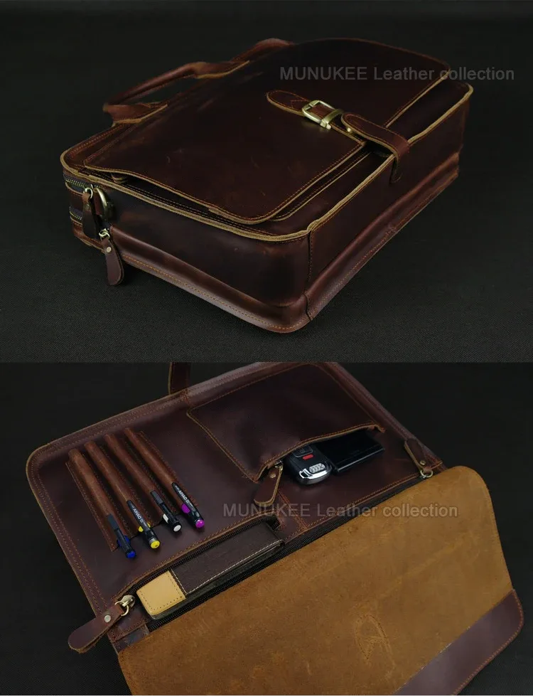 porte-documents en cuir véritable de luxe pour hommes, sac d'affaires, porte-documents en cuir, sac pour ordinateur portable, sac à bandoulière, sac pour documents, sac de bureau pour hommes.