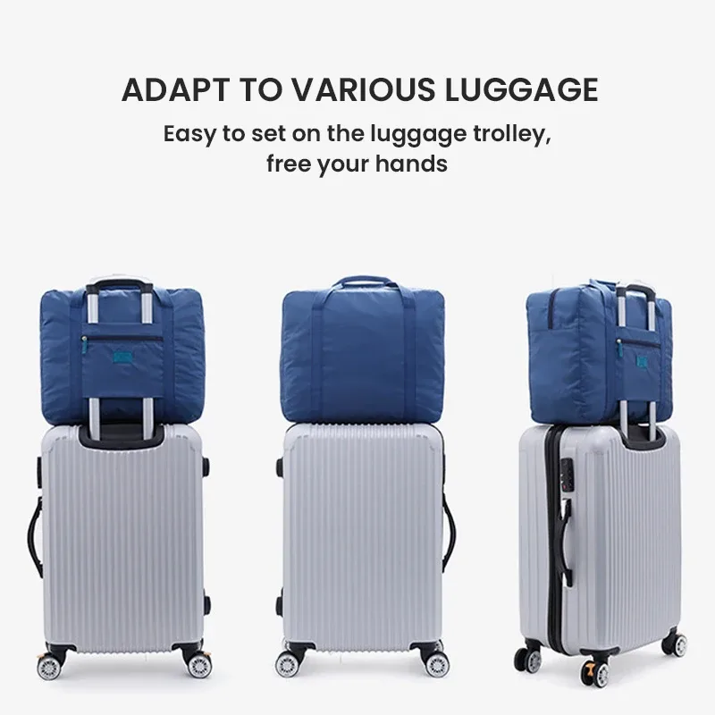 sac de voyage pliable compact et léger, unisexe, idéal pour les bagages à main, parfait pour les week-ends et les voyages
