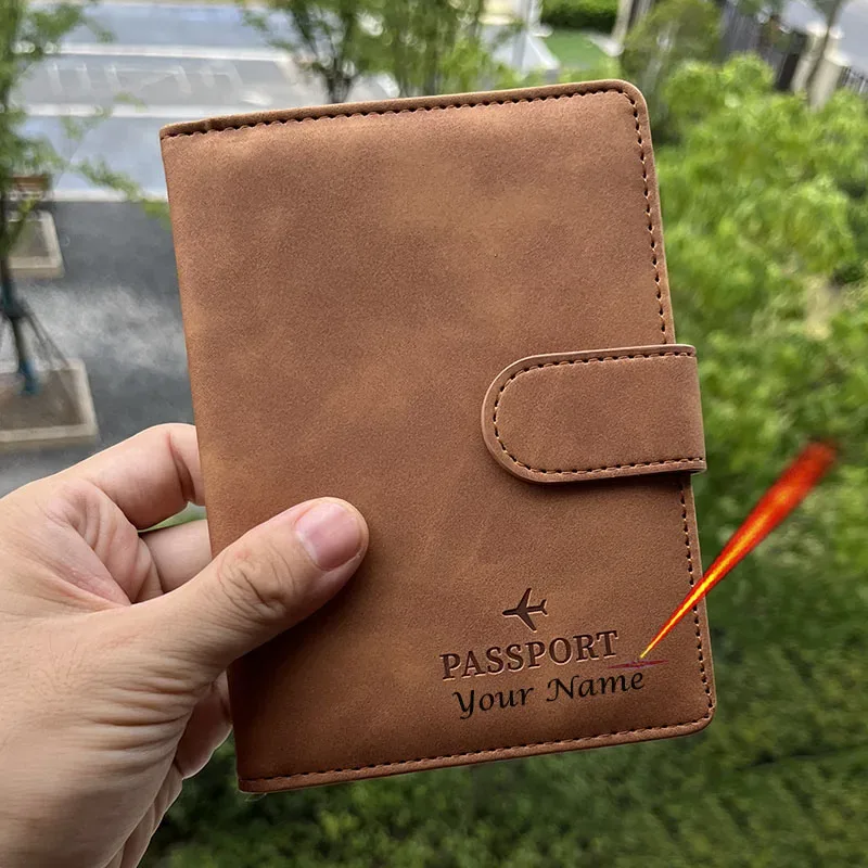 couverture de passeport en cuir pu avec noms personnalisés pour femmes du monde entier, couvertures de voyage, porte-passeport rose