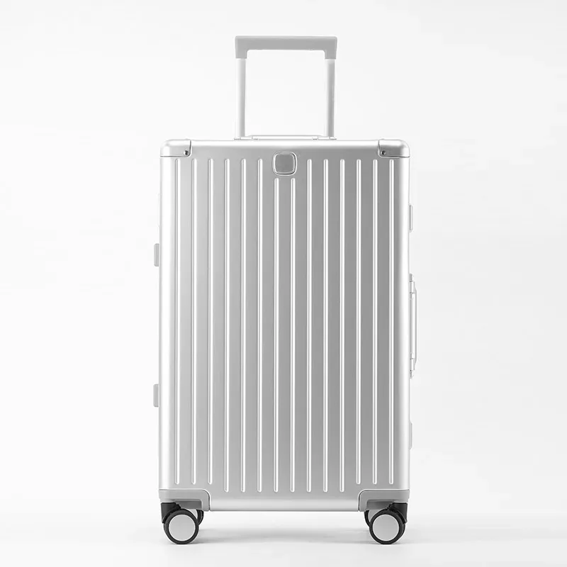 sushimu 100% valise de voyage en alliage d'aluminium-magnésium bagage roulant 20/24/28 pouces chariot bagages valise de cabine à main