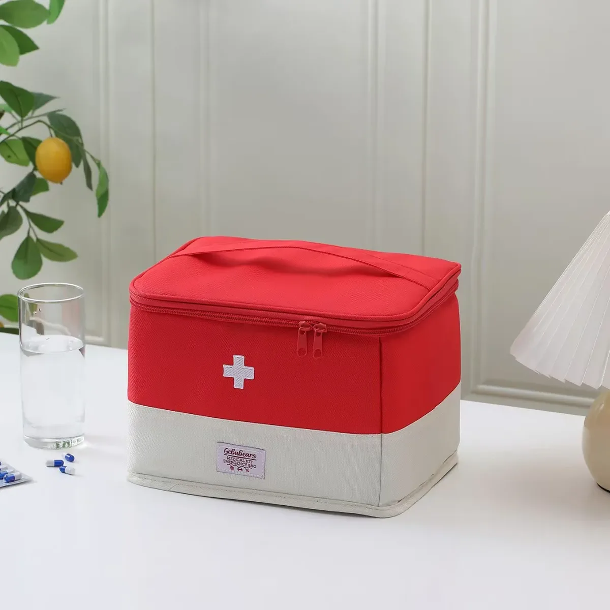 sac médical de voyage portable, trousse d'urgence pour la maison et l'extérieur, sac à médicaments personnel en tissu oxford, sac de rangement pour les voyages d'affaires