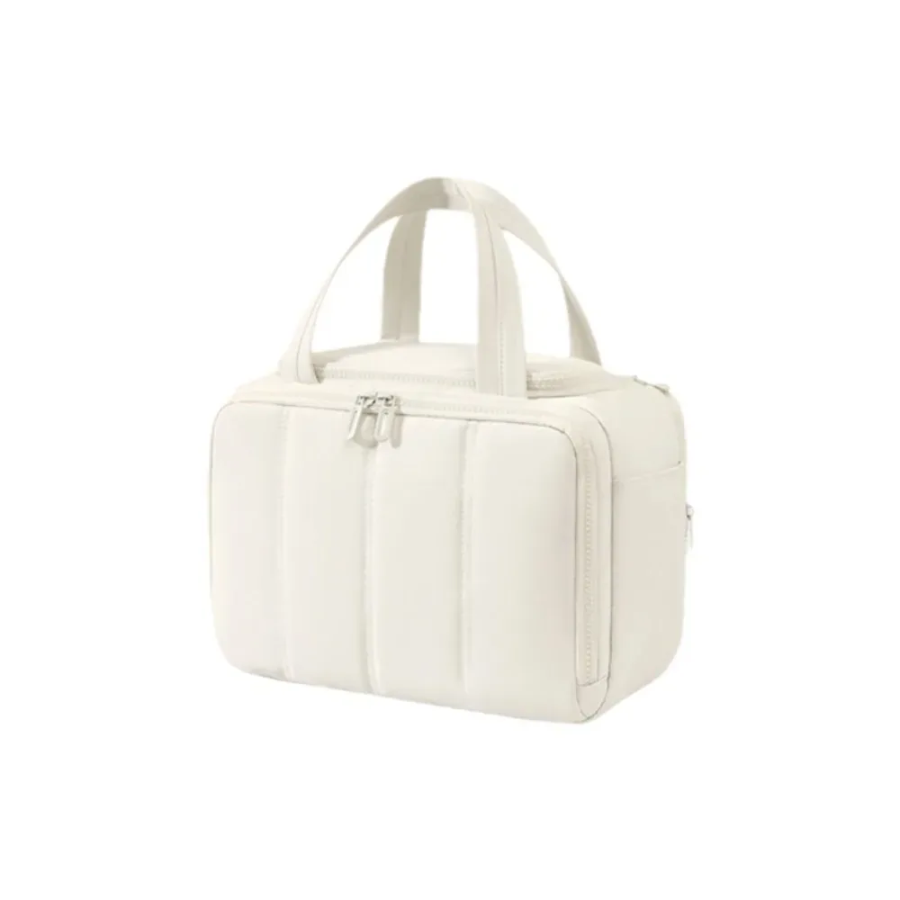 trousse de toilette de voyage grande capacité, séparation sec-humide, étanche, pochette cosmétique portable, séparateurs réglables, multi-compartiments