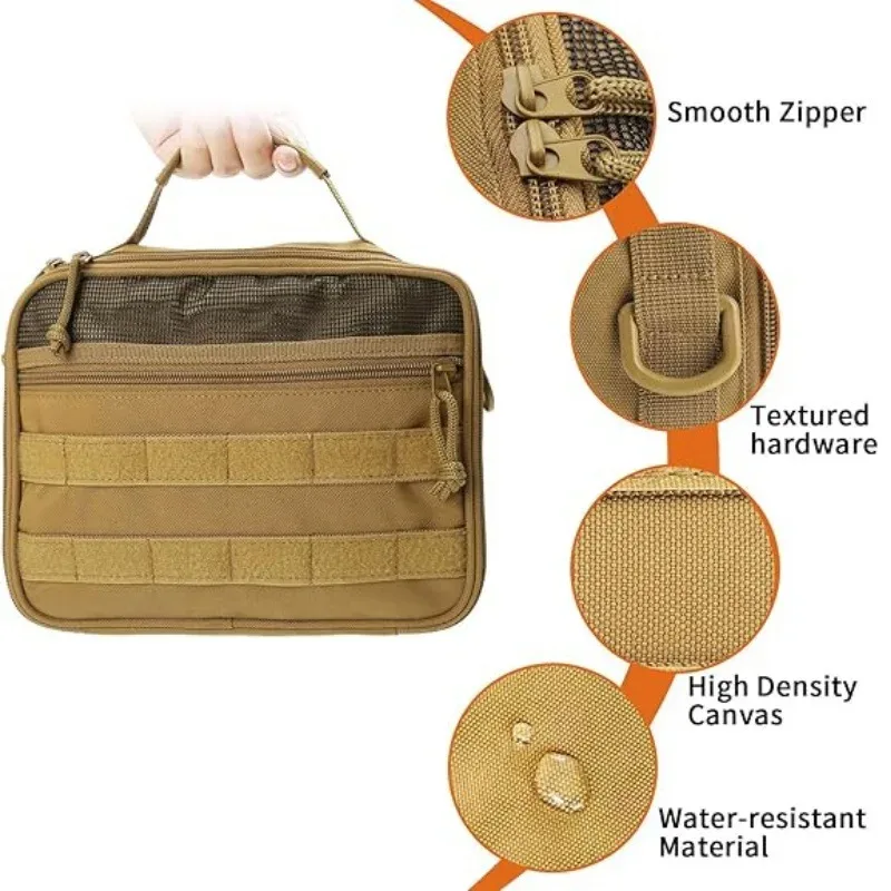 sac tactique d'extérieur portable et durable pour hommes, 1 pièce, en tissu oxford, sac de rangement tactique polyvalent, grande capacité