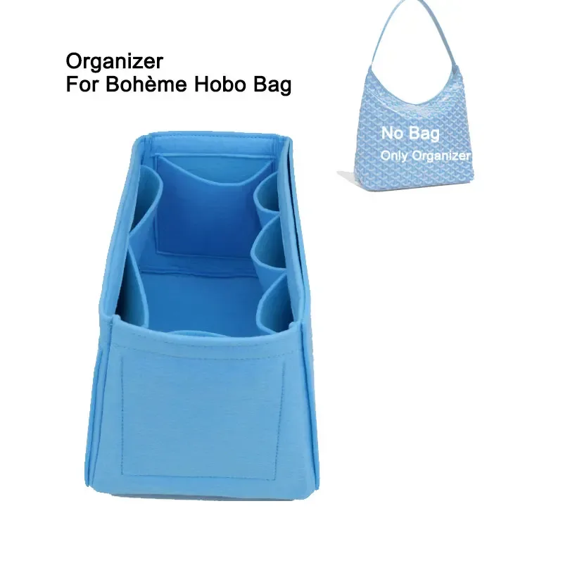 Organisateur de sac pour Go Yard Bohème Hobo 42x15x27cm, pochette intérieure, doublure, maintien de forme, compatible avec le sac Boheme