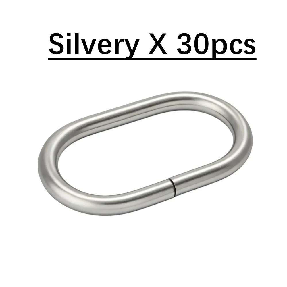 anneaux ovale métal sac fixation collier chien accessoire quincailleries multicouleur tailles variées travail cuir maniement pratique