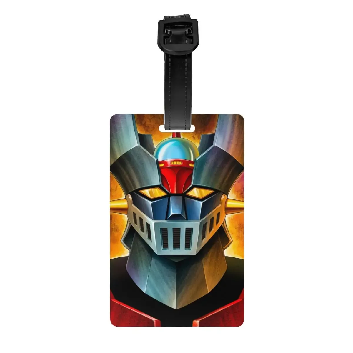 étiquettes à bagages personnalisées goldorak grendizer pour valises, mignonnes, anime ufo robot goldrake, couverture de confidentialité, carte d'identité