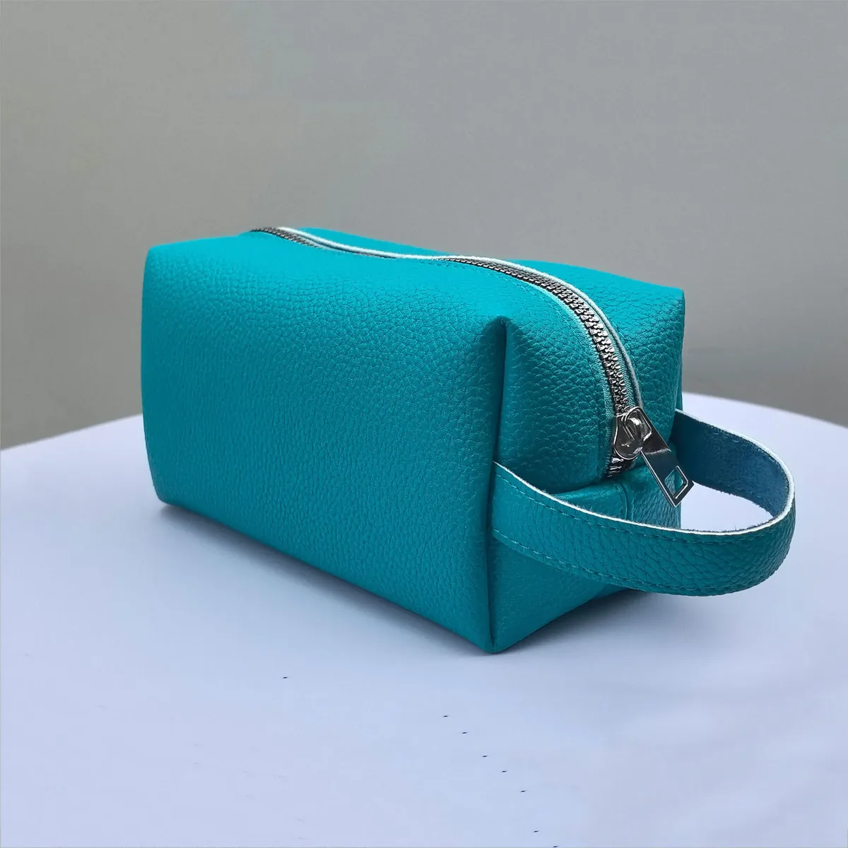 sac de rangement de cosmétiques en cuir pu, trousse de maquillage multifonctionnelle, organisateur de toilette portable de grande capacité