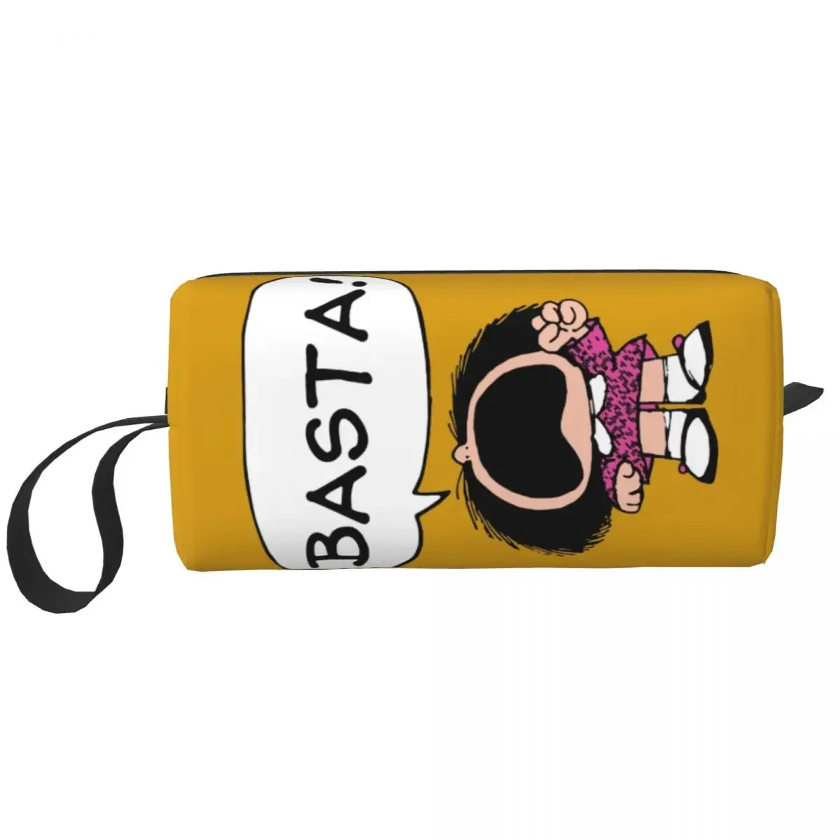 sac de maquillage personnalisé mafalda ballon coeur femmes voyage organisateur cosmétique mode quino manga dessin animé stockage trousses de toilette