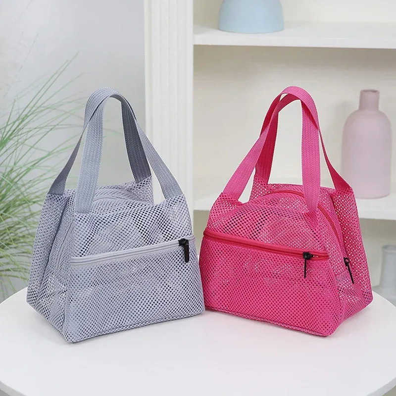 grand sac en filet à séchage rapide, sac fourre-tout léger, sac de rangement pour les essentiels de la plage et de la piscine pour les sorties en famille