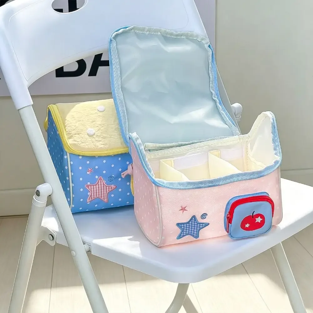 trousse de maquillage durable en forme de maison, grande capacité, trousse de toilette portable, pochette cosmétique multicouche pour la maison et les voyages