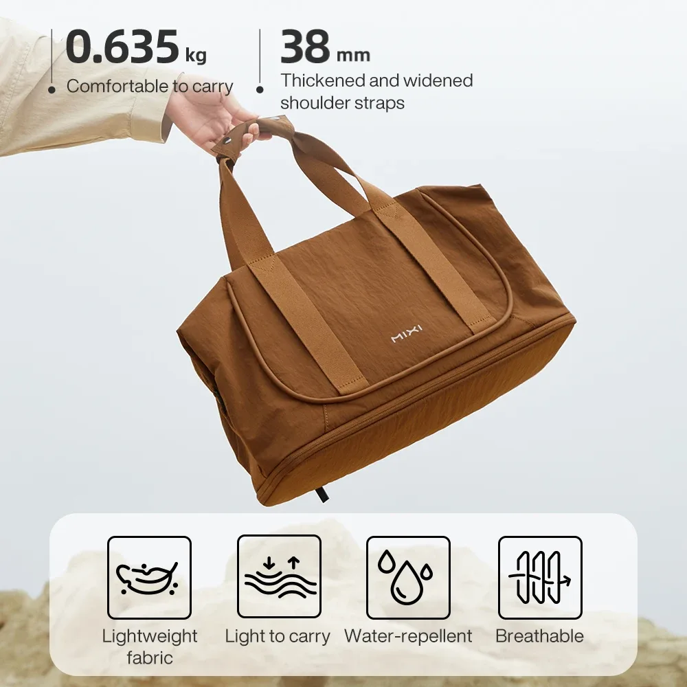 mixi sacs de voyage femmes grande taille capacité sport fitness sac de rangement pliable duffle costume sac pour sac à bandoulière sac à main m3020