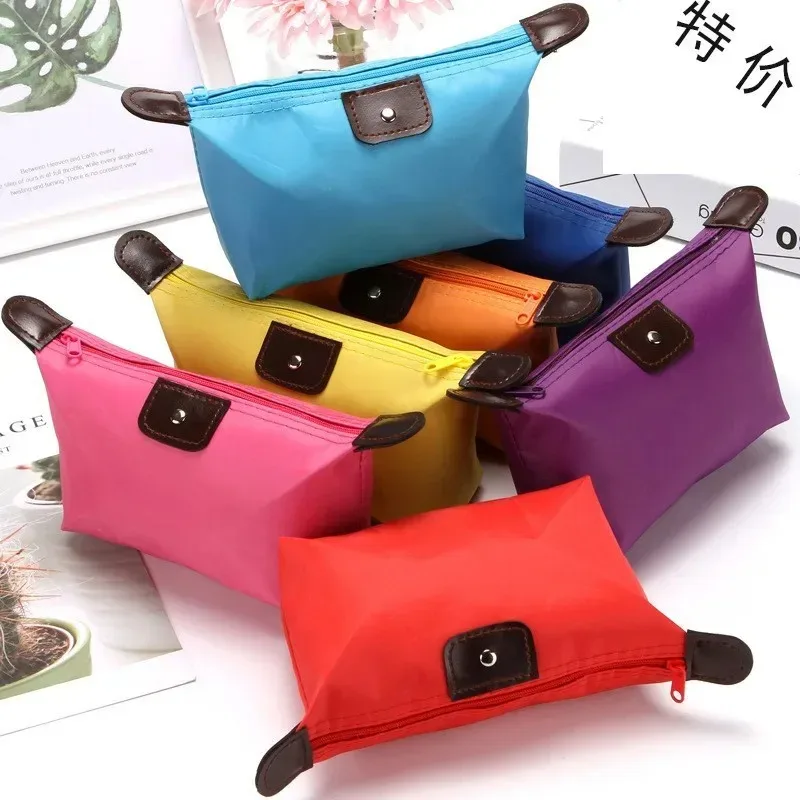 sac à cosmétiques imperméable et coloré pour femmes, sacs de rangement de voyage, mini sacs de toilette mignons, sacs de maquillage portables