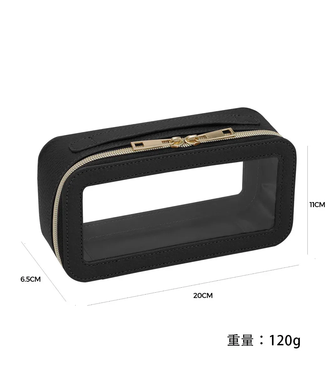 sac de voyage de luxe portable pour cosmétiques, personnalisable avec nom, en cuir pu, fermeture éclair, grande capacité, trousse de maquillage transparente, étanche, trousse de toilette