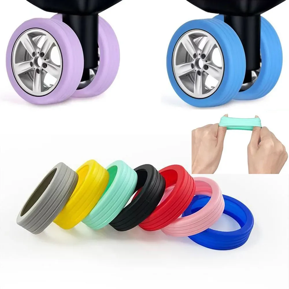 chaussures de roulette de bagage de voyage, housse de protection de roue de valise de bruit, roulettes de boîte de chariot, accessoires de protection, sap, 4 pièces, 8 pièces