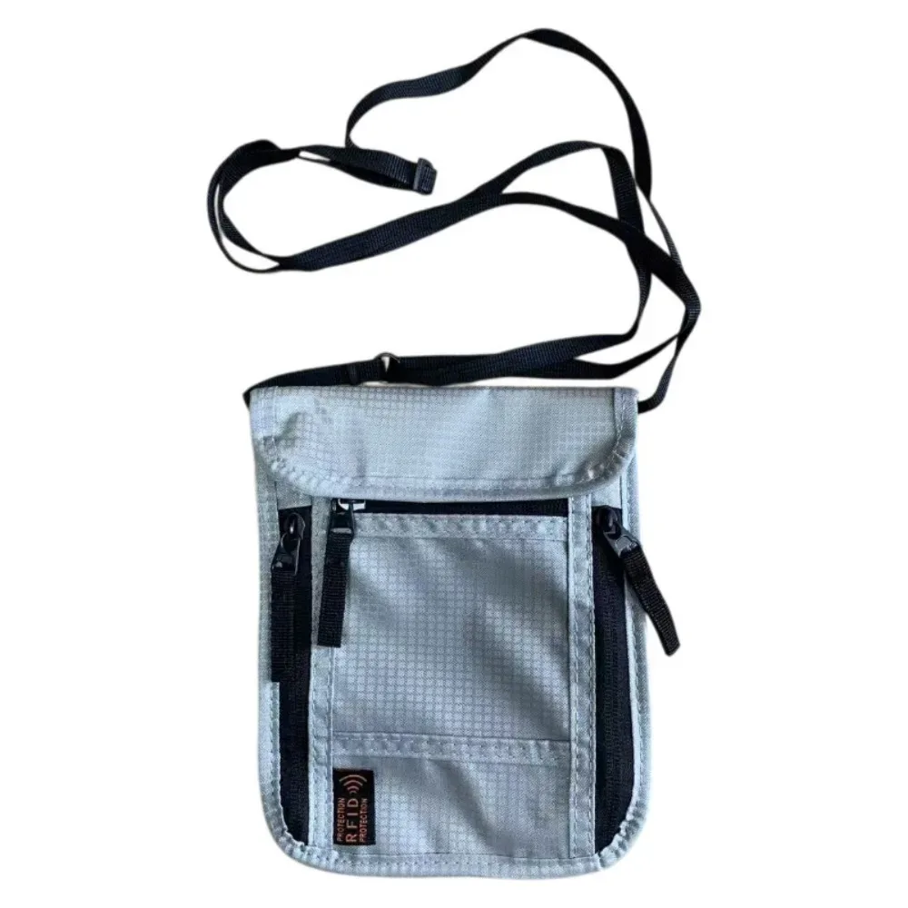 portefeuille de voyage pour le cou, porte-passeport anti-rfid avec sangle de cou réglable pour protéger l'argent, les cartes de crédit et les documents de voyage.