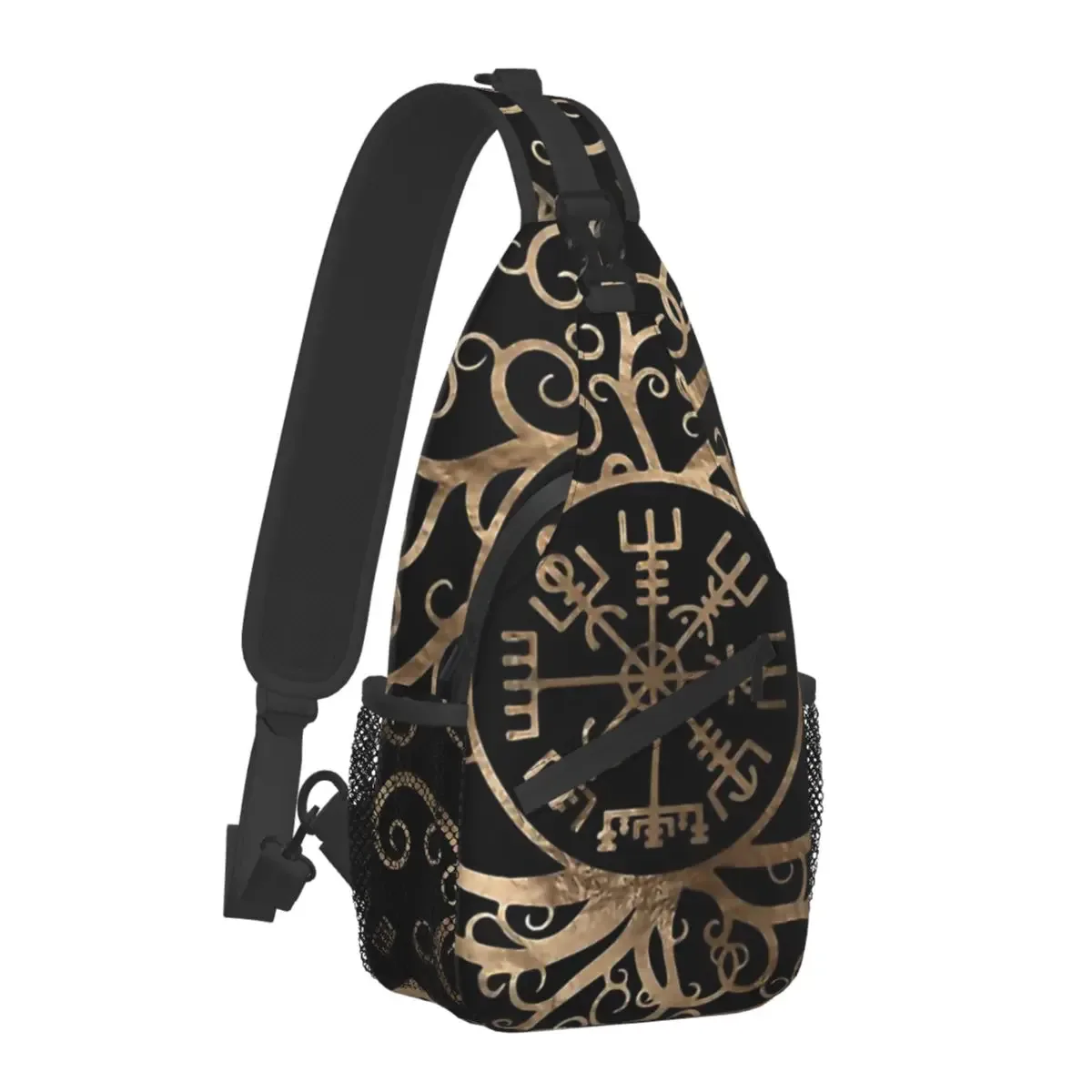 mythologie nordique viking sac à bandoulière sport arbre de vie triquetra sac de poitrine unisexe femmes homme mode épaule sacs à dos voyage