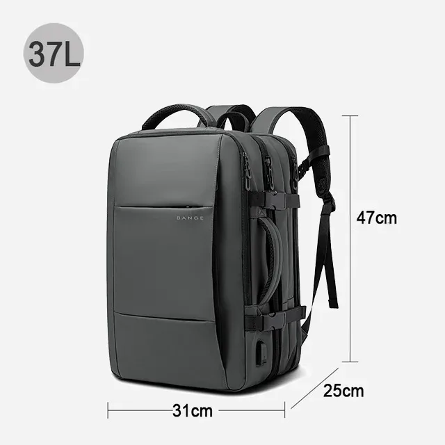 sac dos oxford univercite polyester noir bandes bleues poche latérale fermeture glissière sangles ergonomiques grande capacité extensible mode affaires étanche