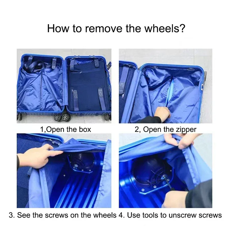 roue pivotante de remplacement pour bagages bl-105/bl105 pour valise à roulettes américaine